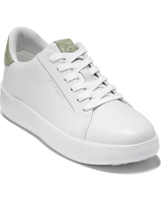 Cole Haan White Grand Crosscourt Joy Platform Sneaker