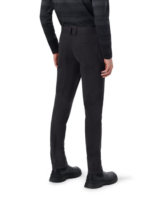Bugatchi Black Stretch Knit Pants for men