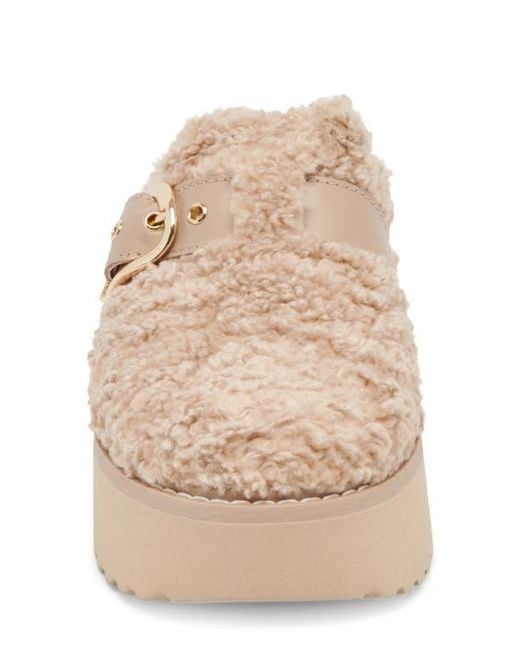Dolce Vita Natural Lelani Faux Fur Mule