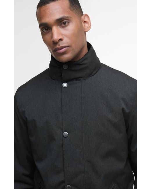 Barbour Black Winter Powell Waterproof Jacket for men