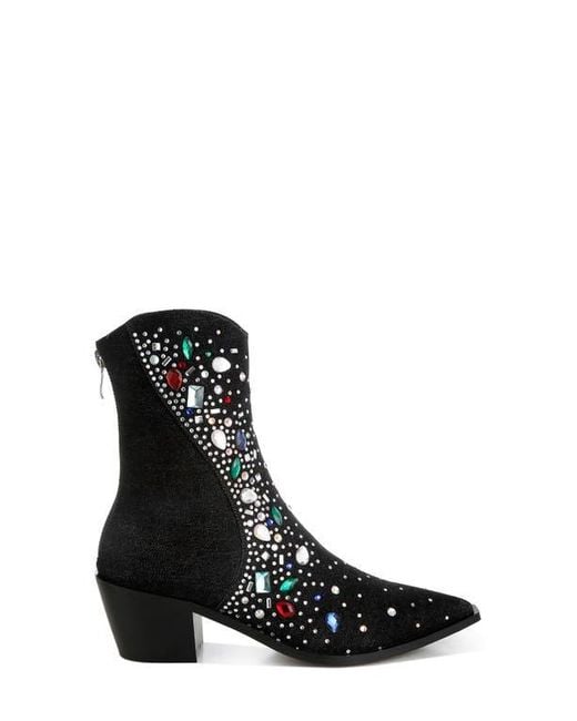 LONDON RAG Black Starlit Bootie
