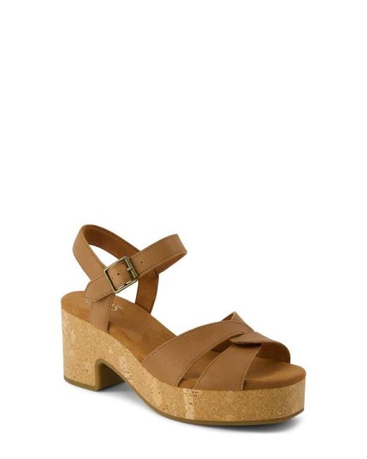 TOMS Brown Isla Platform Sandal