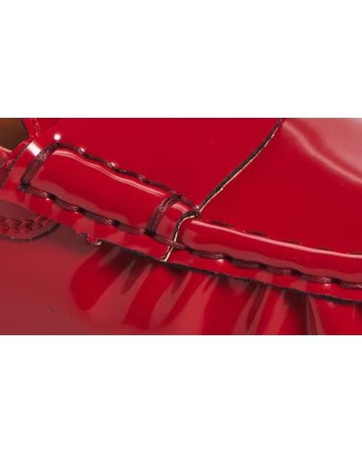 Marc Joseph New York Red Brightwater Ave Patent Penny Loafer
