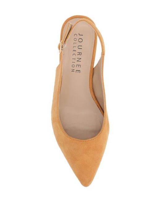 Journee Collection Metallic Sylvia Slingback Pump