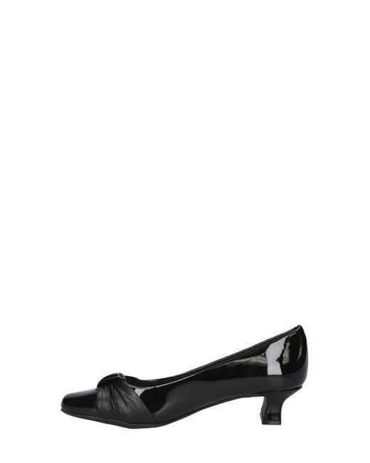 Easy Street Black Waive Square Toe Pump
