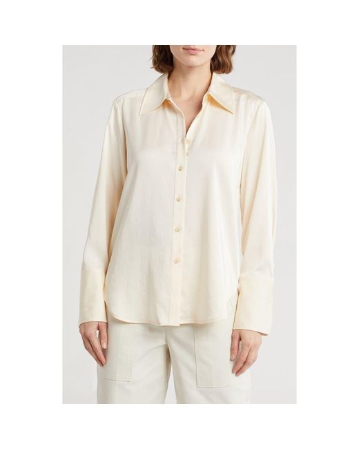 A.L.C. Natural Aiden Button-Up Shirt
