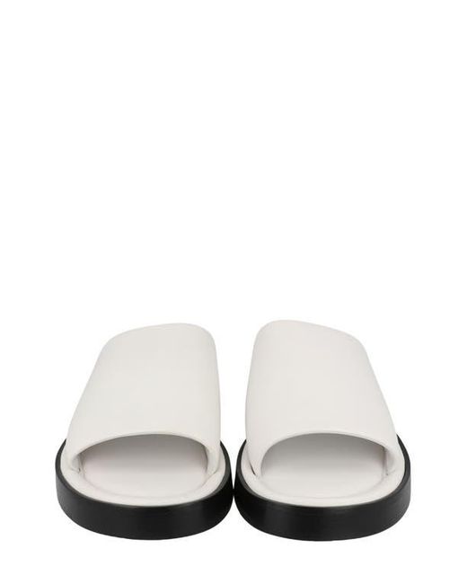 Ferragamo White Slide Sandal for men