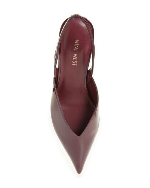 Nine West Red Lamma Slingback Pump