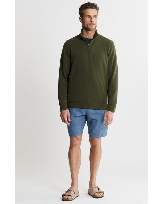 Jachs New York Green Tribeca Soft Touch Quarter Zip Pullover for men