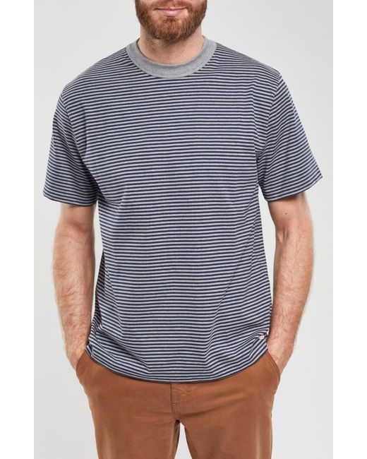 Armor Lux Gray Heritage Stripe T-shirt for men