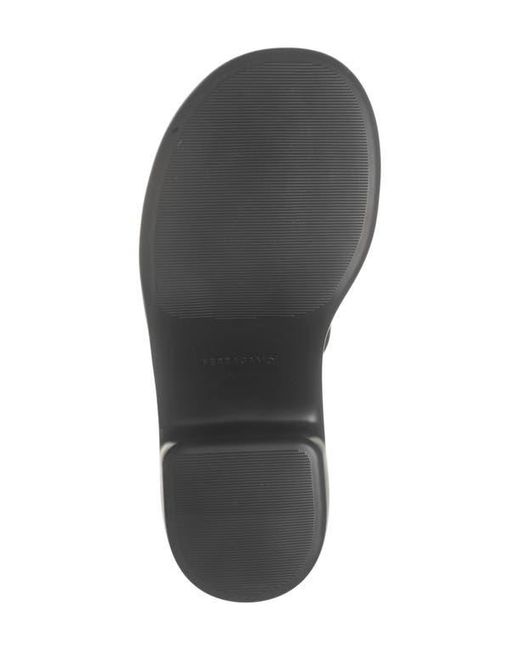 Ferragamo Black Deva Platform Slide Sandal