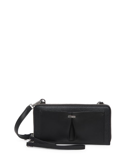 Calvin Klein Rocky Road Leather Crossbody Bag in Black | Lyst