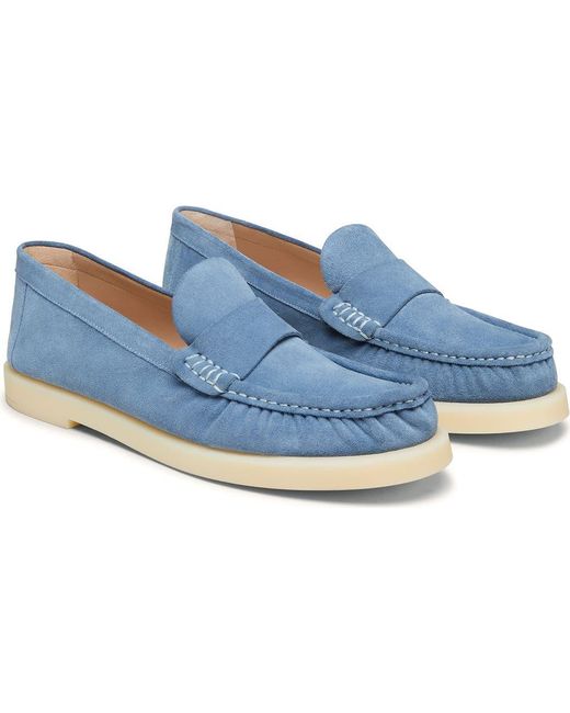 Stuart Weitzman Blue Blake Loafer