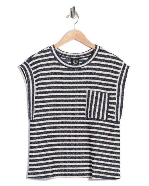 Bobeau Blue Cap Sleeve Top
