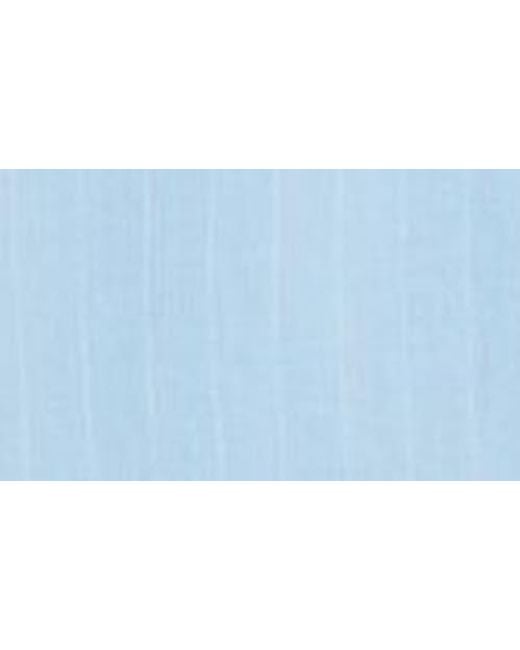 Obey Blue Donnie Stripe Short Sleeve Cotton Button-Up Shirt for men