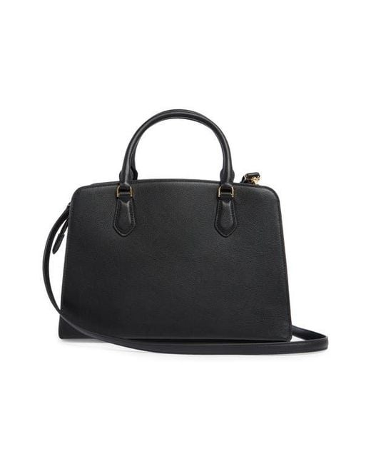 Kate Spade Black Addie Pebbled Leather Satchel Bag