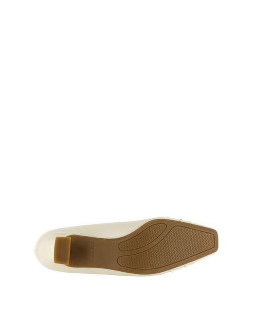 Easy Street White Waive Square Toe Pump