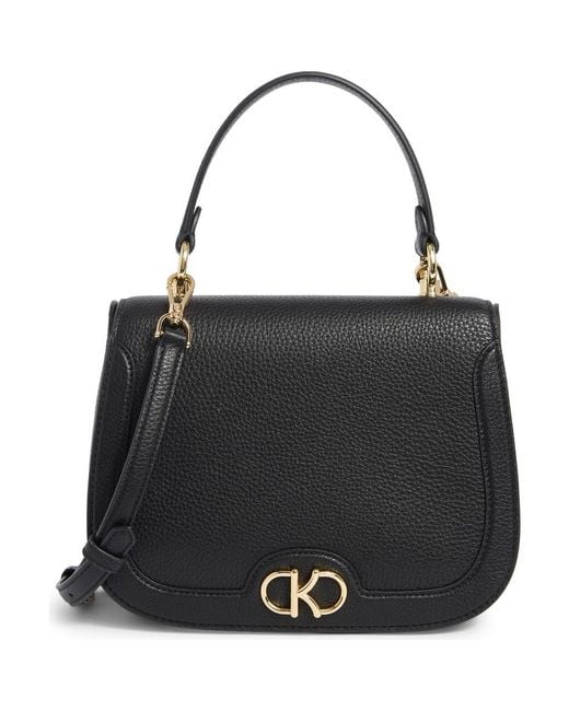 Kate Spade Black Kyla Pebbled Leather Top Handle Bag