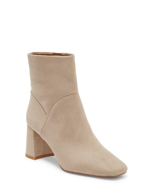 Nordstrom Nordstrom Naja Block Heel Bootie in Natural Lyst