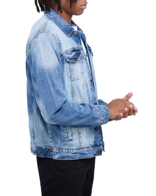 Xray Jeans Blue Slim-Fit Stretch Denim Jacket for men