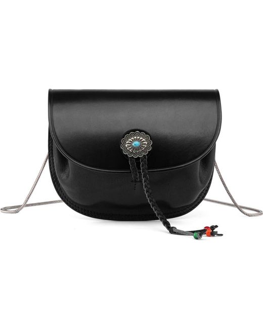 Old Trend Black Leather Chain Crossbody Bag