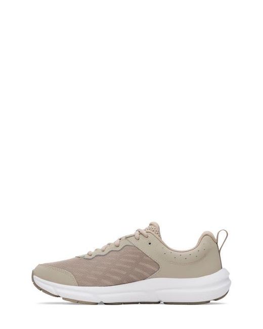 Under Armour Gray Charged Assert 10 Sneaker for men