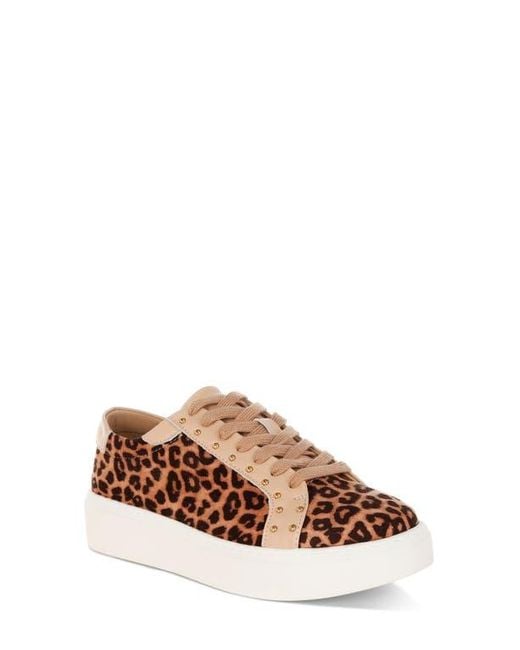 Rag & Co Brown Flippin' Studded Platform Sneaker