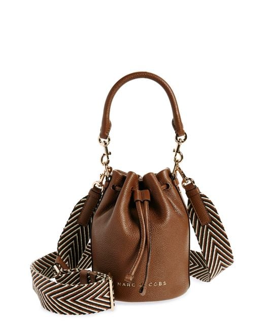 Marc Jacobs Brown Leather Bucket Bag