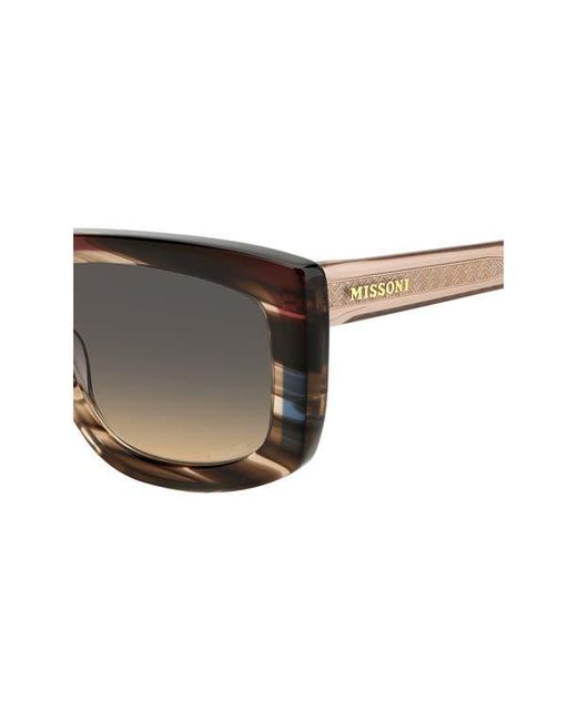 Missoni Multicolor 60Mm Gradient Rectangular Sunglasses