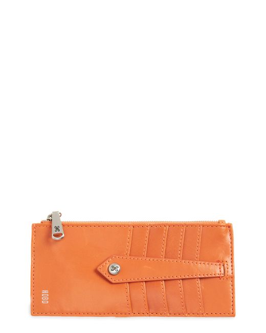 Hobo International Orange Linn Leather Wallet