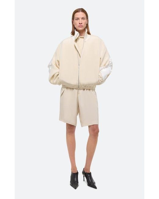 Helmut Lang Natural Zip Bomber Jacket