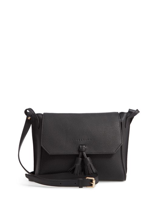 Longchamp Black Large Penelope Leather Crossbody Bag