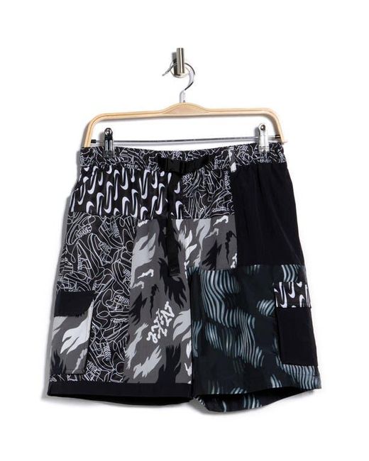 Nike Black 7-Inch Volley Swim Trunks for men