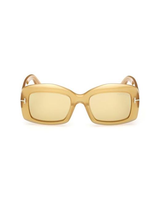 Tom Ford Natural 83Mm Square Sunglasses