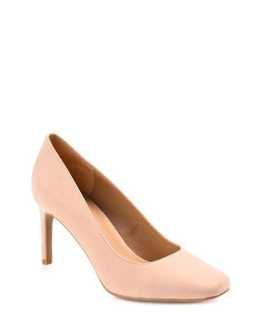 Journee Collection Natural Monalee Pump