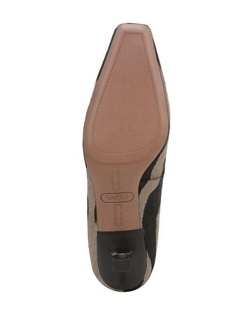 Sarto Black Ryan Square Toe Pump