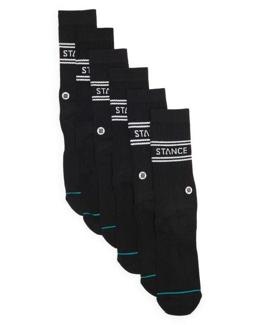 Stance Black Basic Crew Socks for men