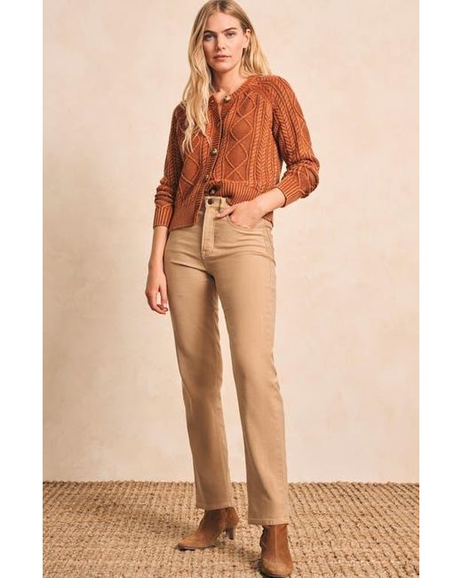 Faherty Brand Orange Stretch Terry Pants