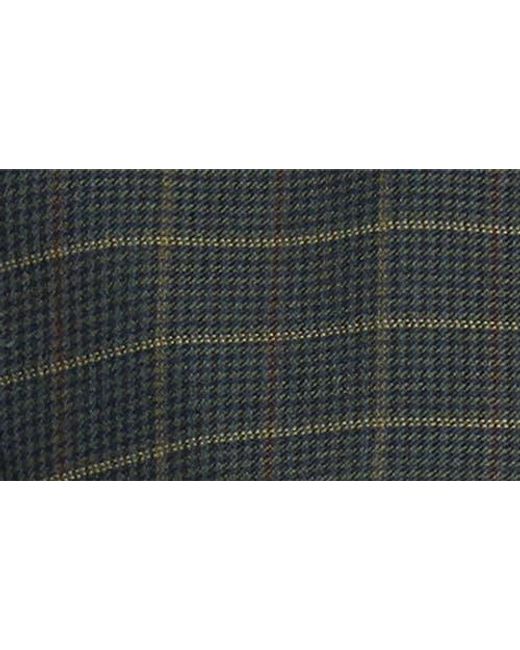 Rag & Bone Black Slade Plaid Crop Wool Blend Blazer