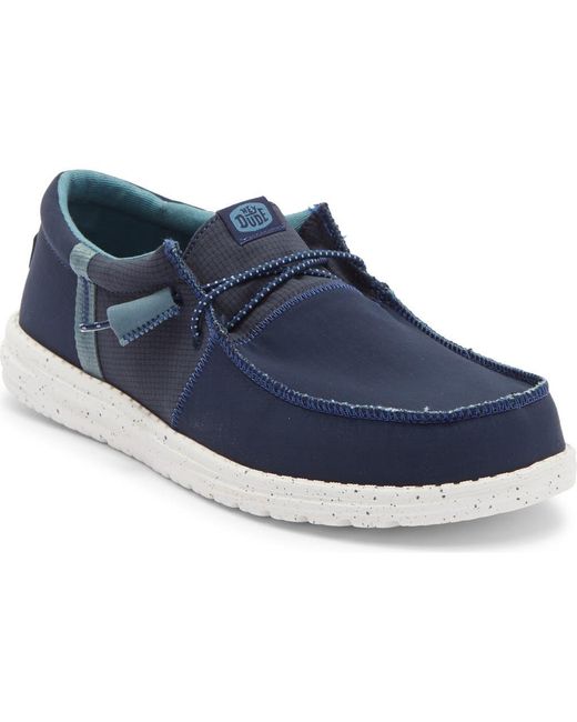 HeyDude Blue Wally Sneaker for men