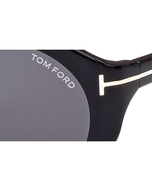 Tom Ford Black Rex-02 57mm Aviator Sunglasses for men