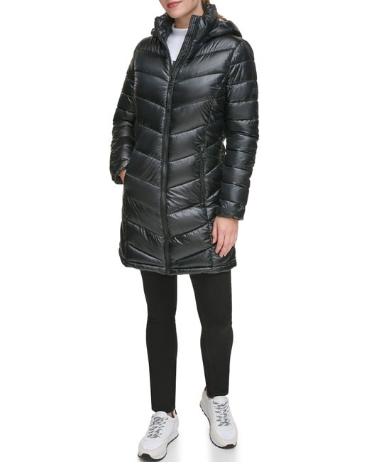 Calvin klein quilted walker jacket deals