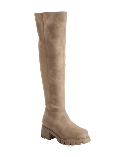 MIA Tiera Lug Over The Knee Boot In Mh2005sndmicstr At Nordstrom Rack
