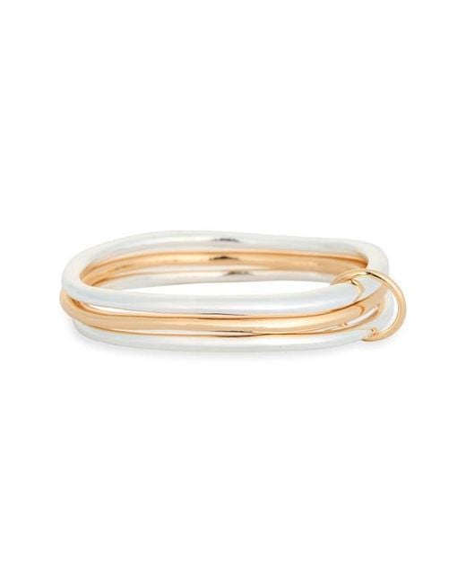 Leith Metallic Connected Bangle Set