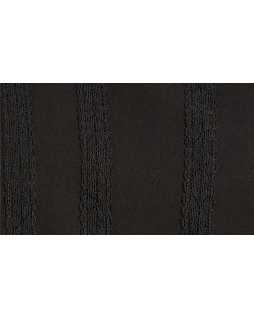 Wit & Wisdom Black Sleeveless Mock Neck Shell