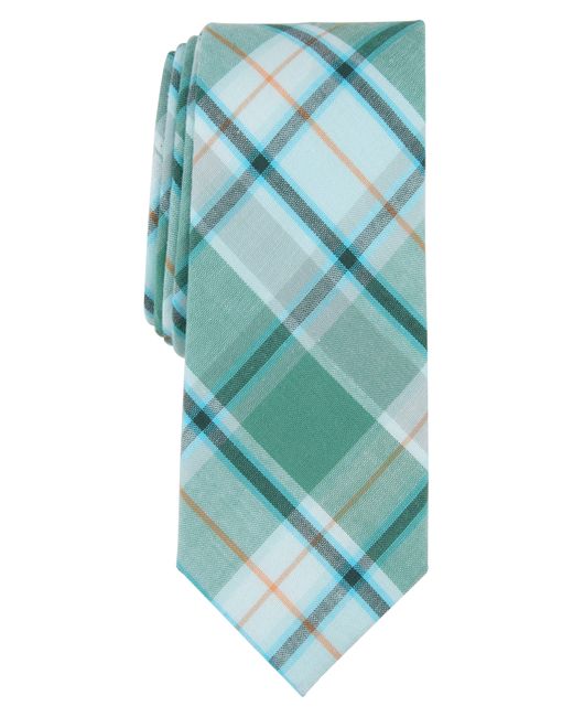Original Penguin Blue Acord Plaid Tie for men
