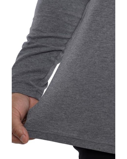 Xray Jeans Gray V-Neck Long Sleeve T-Shirt for men