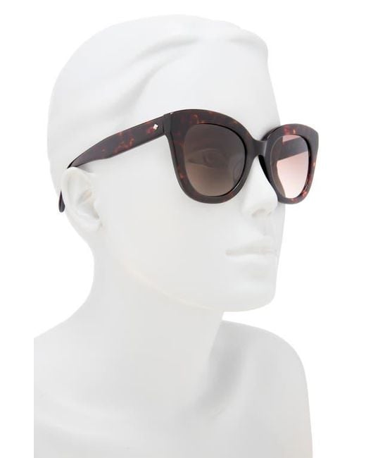 Kate Spade Brown Belah 50Mm Gradient Round Sunglasses