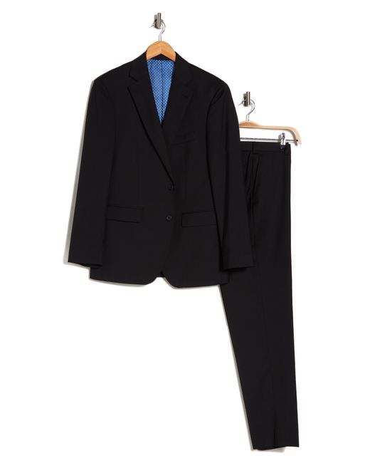ALTON LANE Black The Mercantile Trim Fit Suit for men