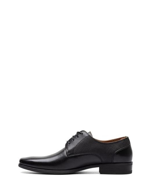 Florsheim Black Jackson Plain Toe Derby for men